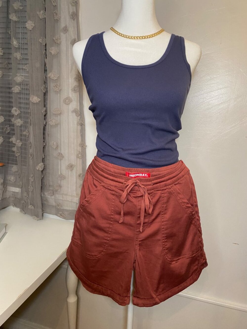 Unionbay Rust Drawstring Utility Shorts Size Small - Picture 6 of 6